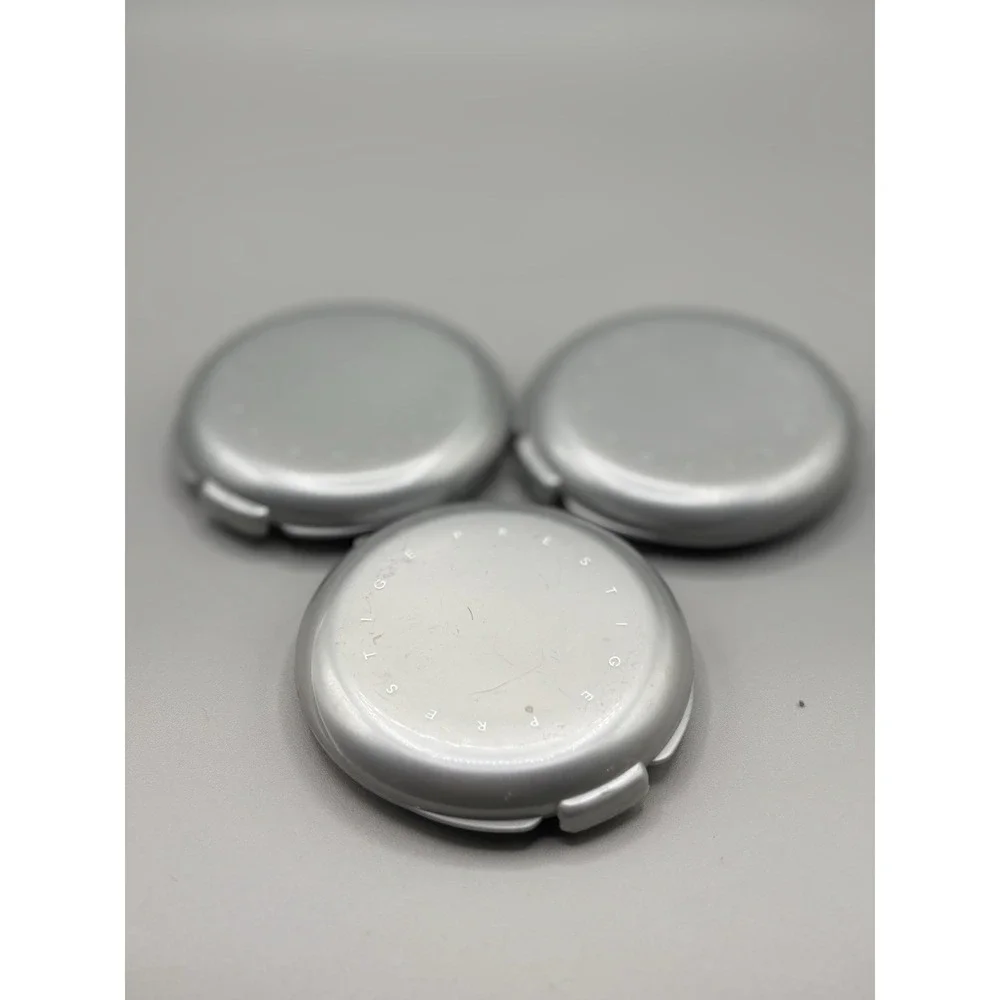 Vintage‎ Prestige Cosmetic Compact Mirror Silver Round Lot Of 3